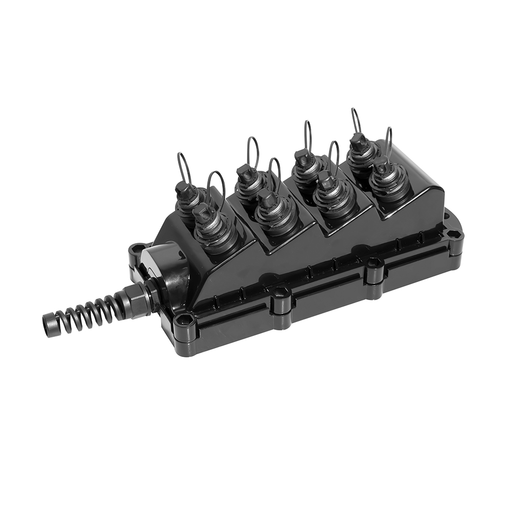 FTTA 1 *8 PLC terminal box with Mini SC waterproof connector IP68 8 ports 8F fiber hub for optitap, 